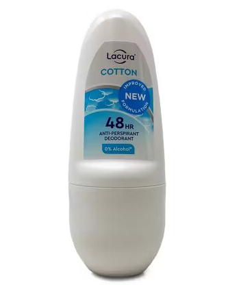 رول تعرق COTTON انتعاش طول اليوم من Lacura