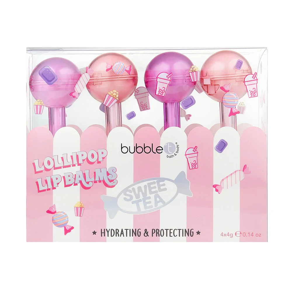 مجموعة ترطيب  شفاه Lollipop Lip Balms من BUBBLET